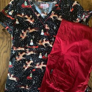 KOI Christmas/Holiday Scrub Set